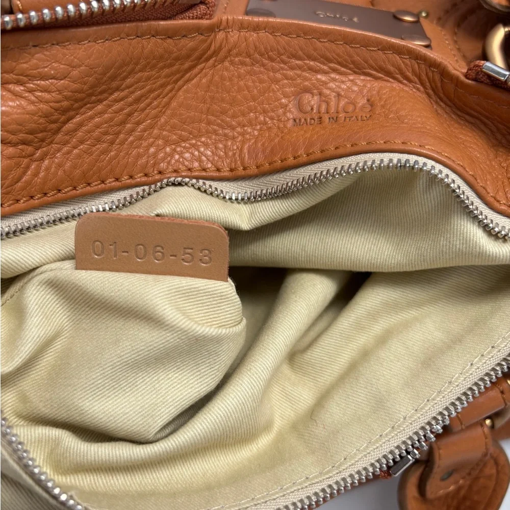 Chloe Paddington Satchel in Tan Leather Satchel with Gold Accents - Re-released - Picture 8 of 15